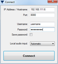 ACCESS HotSwitch Connect Screen