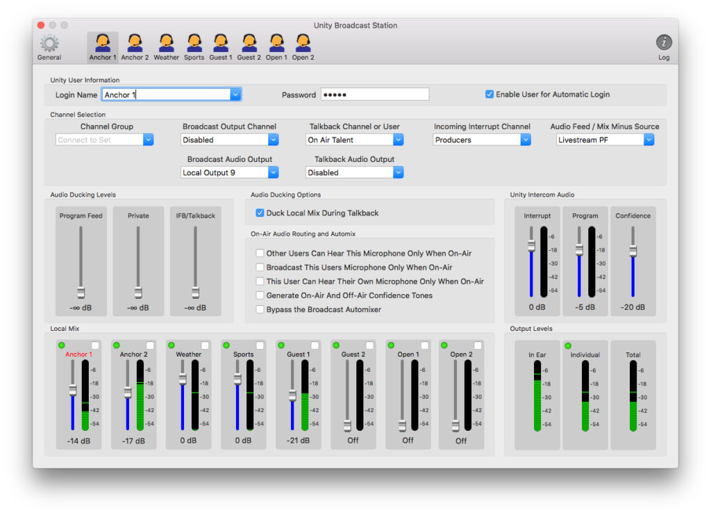 Unity Intercom Interface 